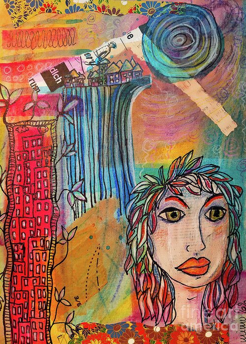 Focused Greeting Card featuring the mixed media Focused by Mimulux Patricia No