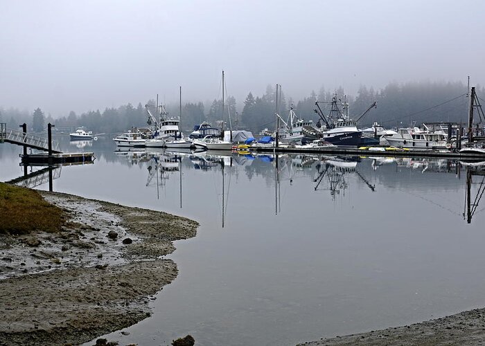 Harbor Greeting Card featuring the photograph Fog On The Harbor by Bill TALICH