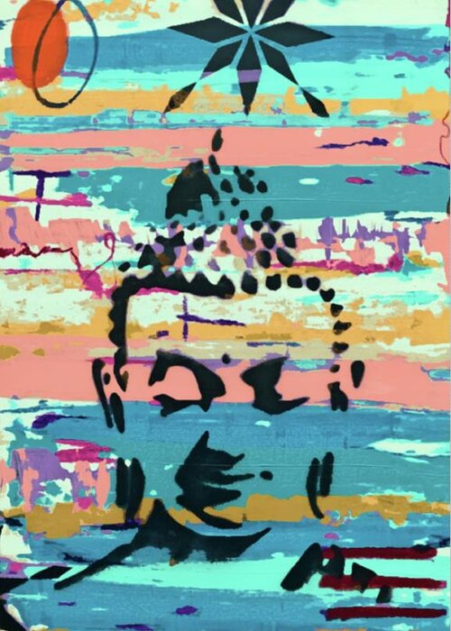 Buddha Greeting Card featuring the painting Follow your eyes by Jayime Jean