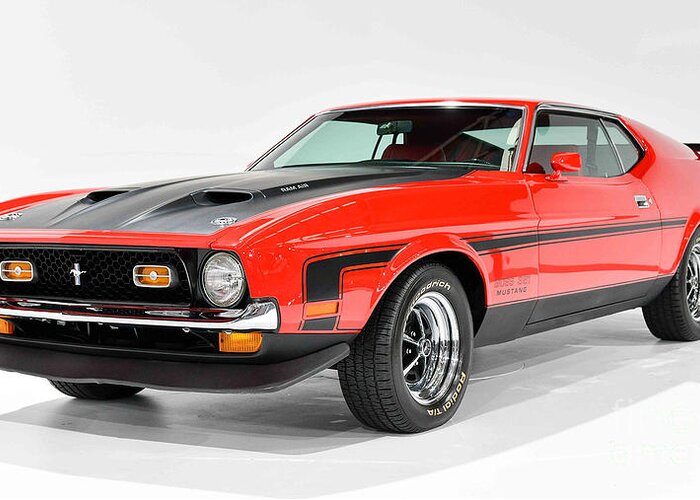 Ford Greeting Card featuring the photograph Ford Mach 1 by Action