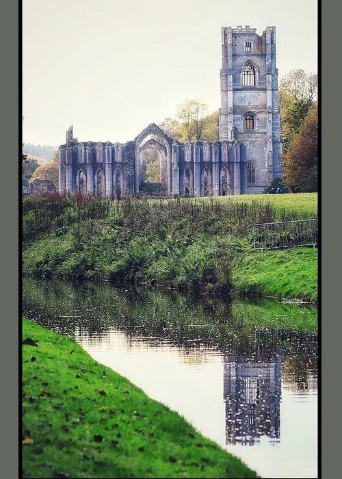 Fountains Abbey Greeting Card featuring the photograph Fountains Abbey by Mark Egerton