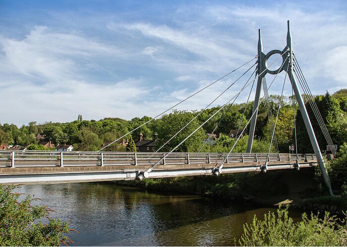 Bridge Greeting Card featuring the photograph Free Bridge by Average Images