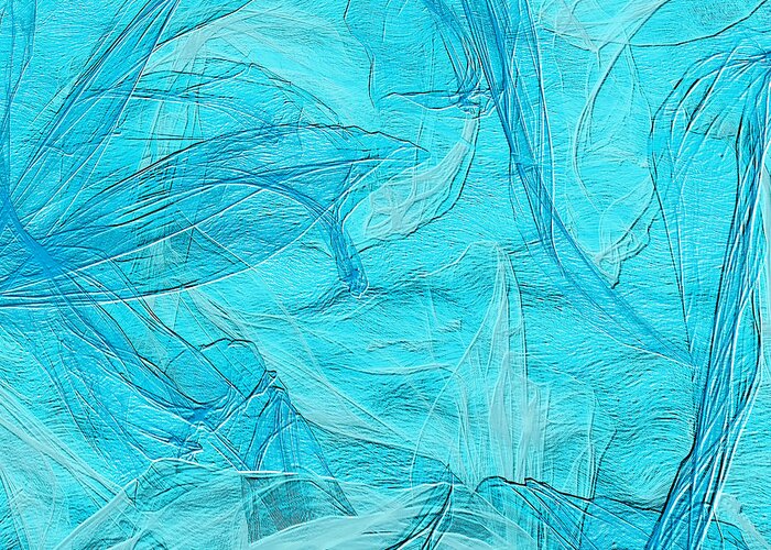 Sky Blue Greeting Card featuring the digital art Free Indeed-Blue by Jacqueline Hamilton