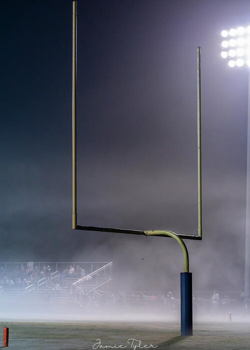 Football Greeting Card featuring the photograph Friday Night Lights by Jamie Tyler