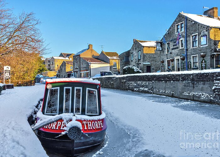 Uk Greeting Card featuring the photograph Frozen Springs Branch, Skipton by Tom Holmes Photography