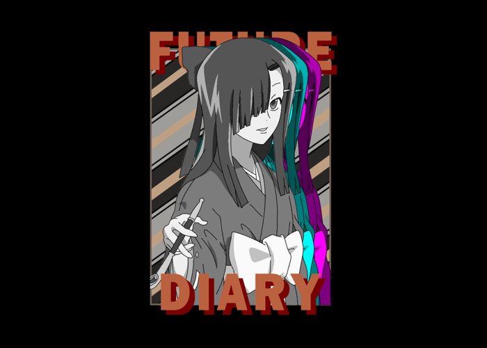 Yuno Gasai Anime Manga Future Diary Mirai Nikki 2 3d Zip Hoodie