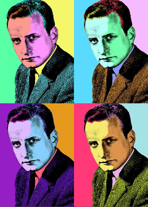 George Greeting Card featuring the mixed media George C. Scott pop art by Movie World Posters