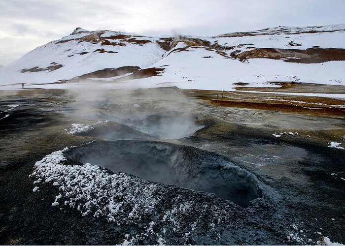 Iceland Greeting Card featuring the photograph Lake Myvatn Geothermal Area, Northern Iceland by Earth And Spirit