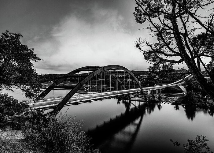 Bridge Greeting Card featuring the photograph Get Over It Monochrome by KC Hulsman