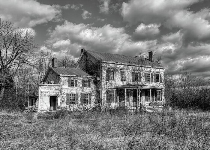 Voorhees Farm Greeting Card featuring the photograph Ghost House by David Letts