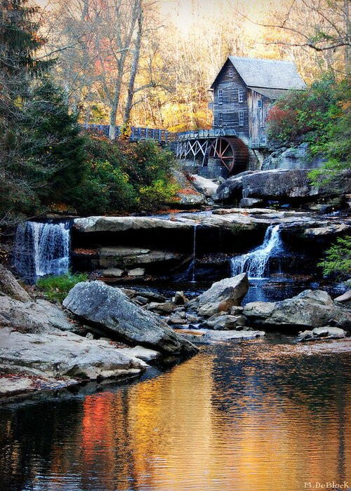 Glade Greeting Card featuring the photograph Glade Creek Grist Mill by Marilyn DeBlock