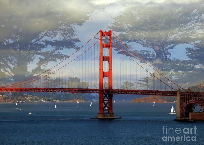 Golden Gate Bridge Greeting Card featuring the photograph Golden Gate Bridge by Scott Cameron