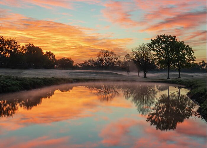 Texas Greeting Card featuring the photograph Golfer's Dream Texas Sunrise by Ron Long Ltd Photography