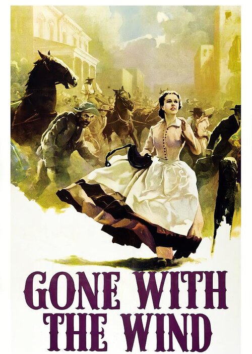 Seguso Greeting Card featuring the mixed media ''Gone With the Wind'', 1939 - art by Armando Seguso by Stars on Art