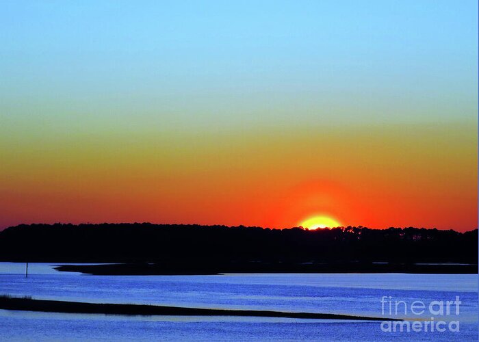 Landscape Greeting Card featuring the photograph Goodnight, Hilton Head by Rick Locke - Out of the Corner of My Eye