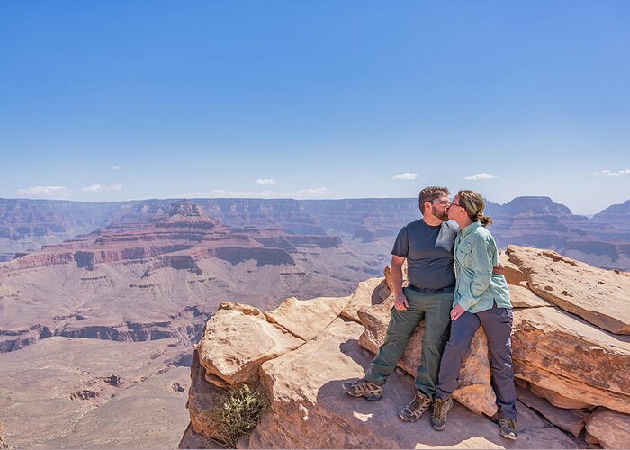 Portraits Greeting Card featuring the photograph Grand Canyon Kiss by Martin Gollery