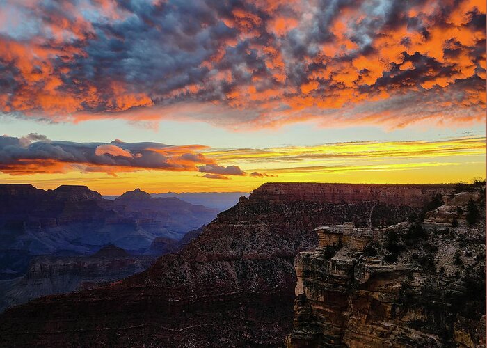 Grand Canyon Greeting Card featuring the photograph Grand Canyon Sunrise by Susie Loechler