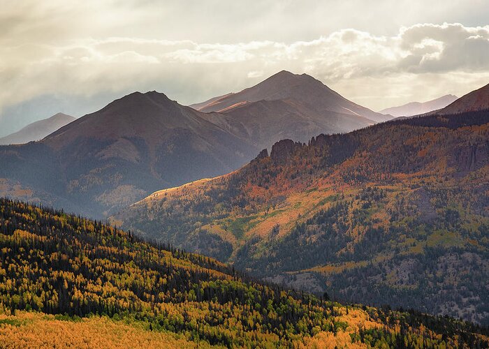 Colorado Greeting Card featuring the photograph Grassy Mountain and Red - San Juan Mountains by Aaron Spong