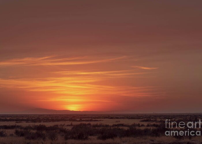 California Greeting Card featuring the photograph Great Central Valley Sunset by Jeff Hubbard