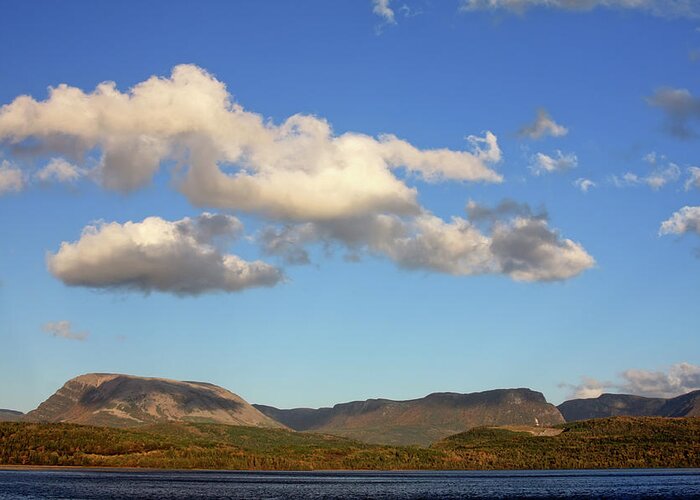 Gros Morne Mountain Greeting Card featuring the photograph Gros Morne Mountain Newfoundland by Tatiana Travelways