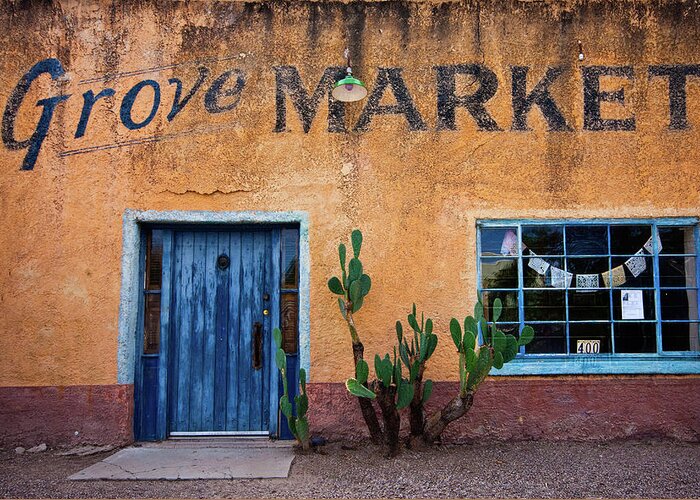 Doors Greeting Card featuring the photograph Grove Market by Carmen Kern