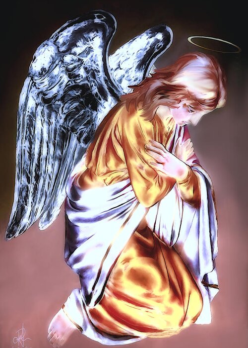 Angels Greeting Card featuring the photograph Guardian Angel by Pennie McCracken