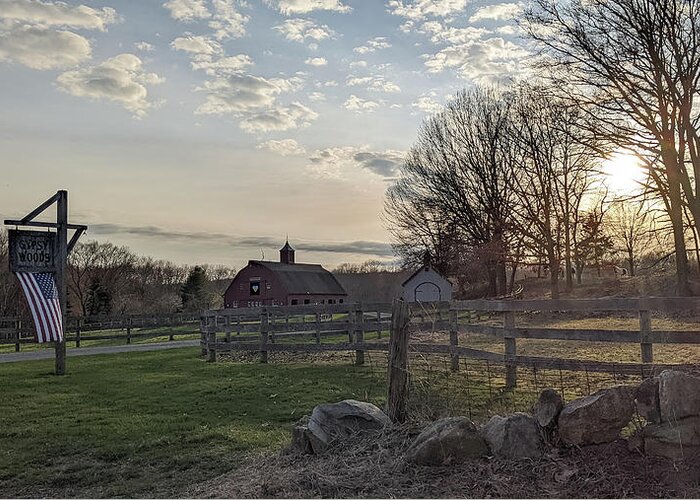 Gypsy Woods Farm Greeting Card featuring the photograph Gypsy Woods Farm - North Stonington CT by Kirkodd Photography Of New England