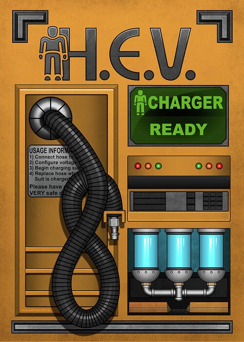 Half HEV Charger Greeting by Brailoiu