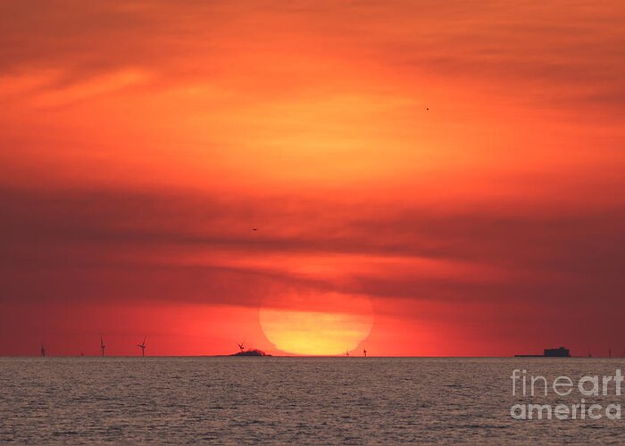 Lower Great Lakes Area Greeting Card featuring the photograph Hamburg NY Sunset by Tony Lee