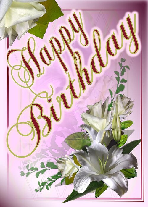Happy Birthday Greeting Card featuring the digital art Happy Birthday October Wishes by Delynn Addams