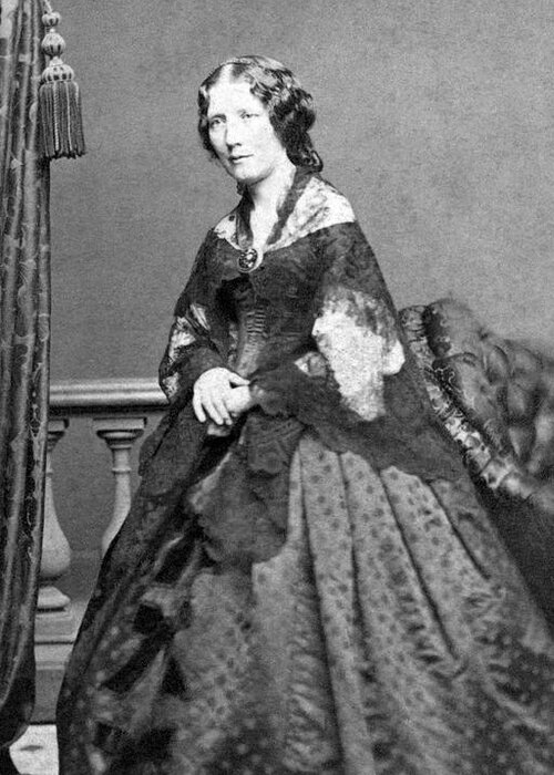 Harriet Beecher Stowe Portrait - Circa 1860 Greeting Card by War Is ...