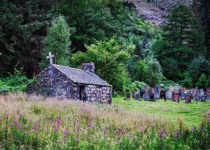 Scotland Greeting Card featuring the photograph Highlands Chapel and Cemetery - Scotland by Stuart Litoff