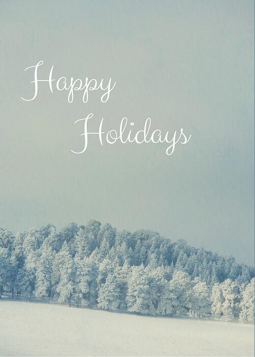 Snow Greeting Card featuring the photograph Holiday Greetings by Kevin Schwalbe