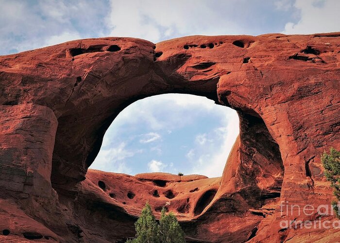 Mystery Valley Greeting Card featuring the photograph Honeymoon Arch in Mystery Valley by Sea Change Vibes