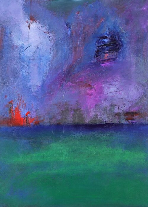 Abstract Greeting Card featuring the painting Hope by Raymond Fernandez