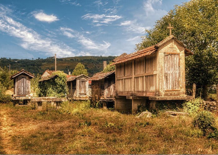 Horreo Greeting Card featuring the photograph Horreo Galego by Micah Offman