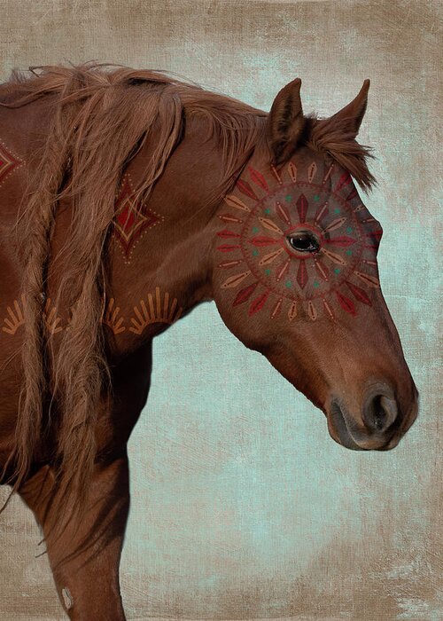 Horse Greeting Card featuring the photograph Horse Medicine by Mary Hone
