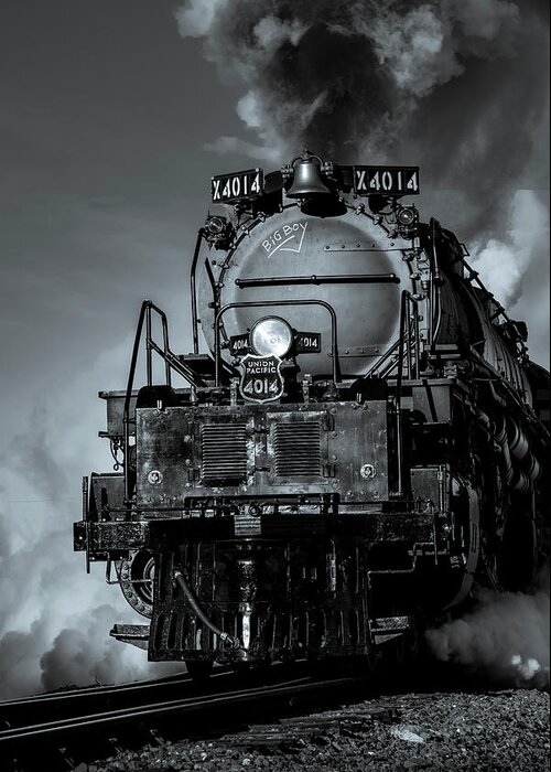 Train Greeting Card featuring the photograph I Hear The Train a Comin by David Morefield