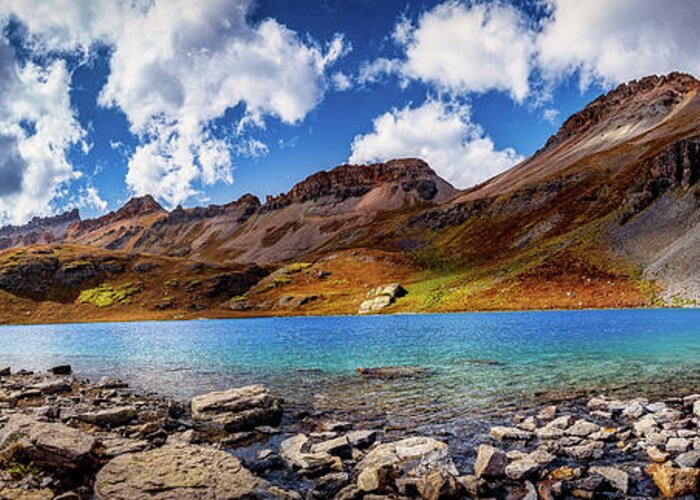 Ice Lake Greeting Card featuring the photograph Ice Lake Panorama by Bradley Morris
