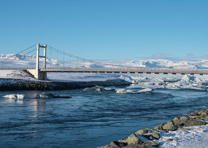 Iceland Greeting Card featuring the photograph Iceland Jokusarlon Bridge by William Kennedy