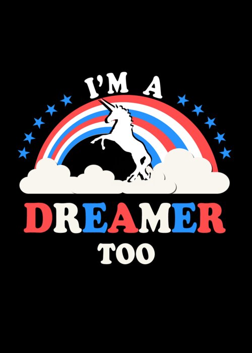 Funny Greeting Card featuring the digital art Im A Dreamer Too American by Flippin Sweet Gear