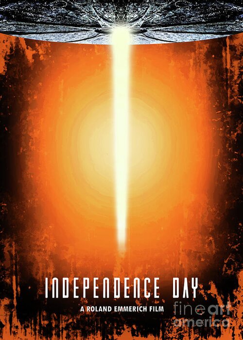 Movie Poster Greeting Card featuring the digital art Independence Day by Bo Kev