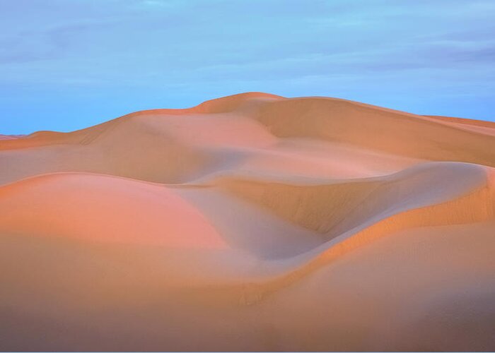 California Greeting Card featuring the photograph Inner Silence - Quiet Dunes by Alexander Kunz