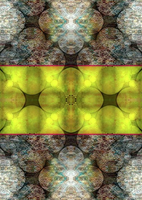 Abstract Greeting Card featuring the digital art Interlude, No. 5 by Walter Neal