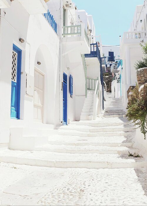 Greece Greeting Card featuring the photograph Into the Neighborhood by Lupen Grainne