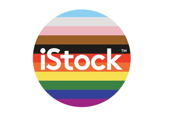 Istock Greeting Card featuring the digital art iStock Logo Pride Circle by Getty Images