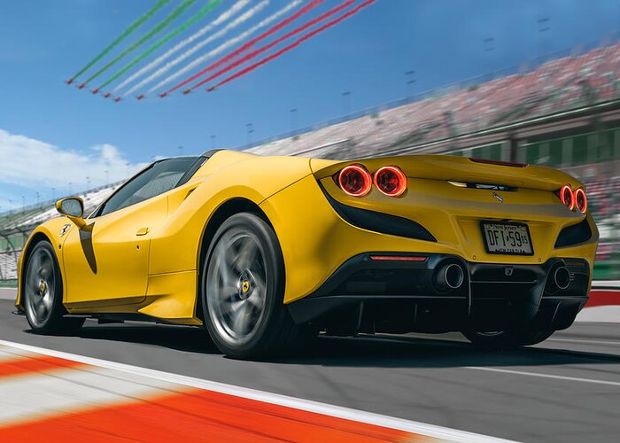 Ferrari Greeting Card featuring the photograph Italian Pride by David Whitaker Visuals