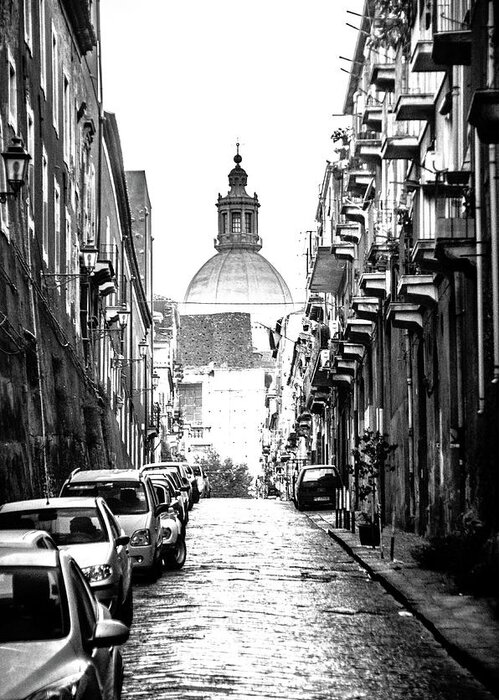 Destination Greeting Card featuring the photograph Italian Street Scene by Tito Slack