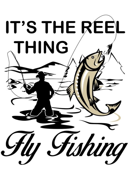 Its the reel thing fly fishing Greeting Card by Jacob Zelazny