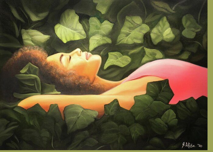 Ivy Greeting Card featuring the painting Ivy Dreams by Jerome White